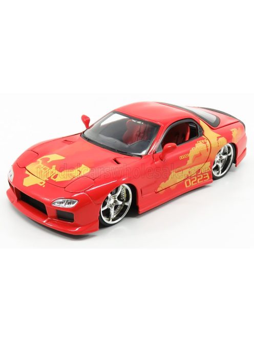 Jada - MAZDA DOM'S RX-7 2001 - TORETTO - FAST & FURIOUS II (2003) RED YELLOW