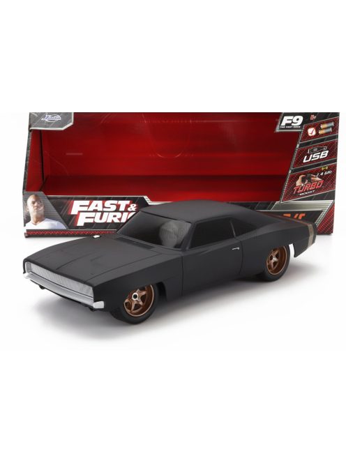 Jada - DODGE DOM'S DODGE CHARGER R/T 1968 - FAST & FURIOUS 9 MATT BLACK