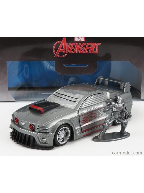 Jada - Ford Usa Mustang Coupe 2006 With War Machine Figure Grey