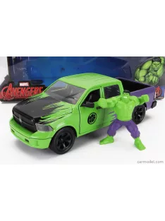  Jada - Dodge Ram 1500 Pick-Up With Hulk Figure Marvel Avengers 2014 Green Purple