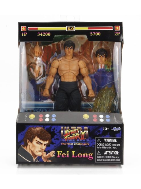 Jada - FIGURES FEI LONG - ULTRA STREET FIGHTER II - THE FINAL CHALLENGERS - CM. 15.5 - ACTION FIGURE BLACK PINK