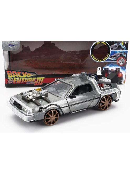 Jada - DE LOREAN TIME MACHINE - (RAILWAY) BACK TO THE FUTURE 3 -  (SU FERROVIA) RITORNO AL FUTURO 3 SILVER