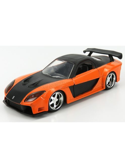 Jada - MAZDA HAN'S RX-7 COUPE 1997 - FAST & FURIOUS III TOKYO DRIFT (2006) ORANGE BLACK