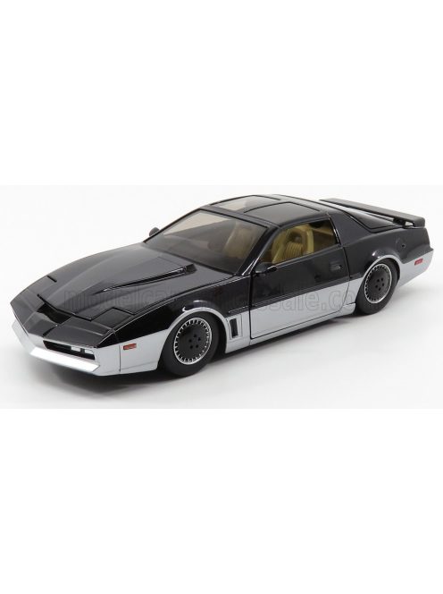 Jada - PONTIAC TRANS-AM - SUPERCAR - KNIGHT RIDER - KARR - AUTOMATED RIVING ROBOT - CON LUCI SCANNER ROSSE FUNZIONANTI BLACK SILVER
