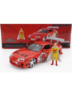   Jada - TOYOTA SUPRA WITH ONE PUNCH MAN SAITAMA FIGURE 1995 ORANGE