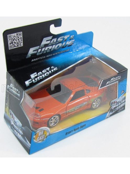 Jada - TOYOTA SUPRA MKIV 1995 - PAUL WALKER - BRIAN O'CONNER - FAST & FURIOUS I (2001) ORANGE GREEN