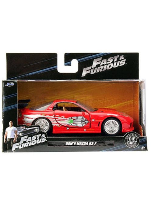 Jada - MAZDA DOM'S RX-7 2001 - TORETTO - FAST & FURIOUS 8 2017 RED SILVER