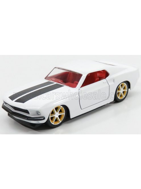 Jada - FORD USA ROMAN'S MUSTANG CUSTOM ANVIL HALO 1969 - FAST & FURIOUS VI (2013) WHITE