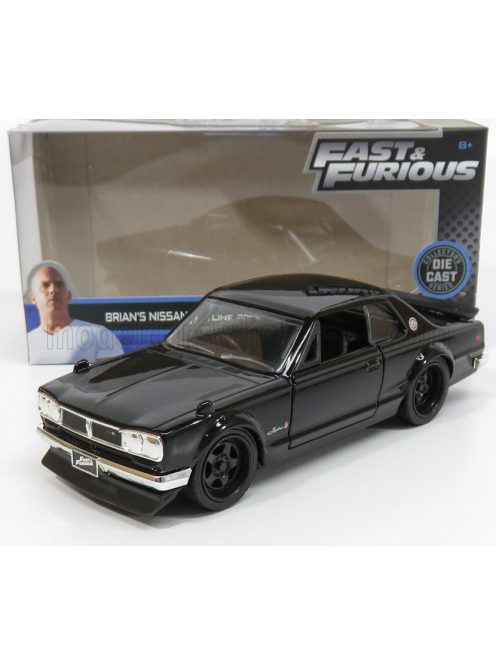 Jada - NISSAN BRIAN'S SKYLINE 2000 GT-R 1973 - BRIAN O'CONNER - FAST & FURIOUS VI (2013) BLACK