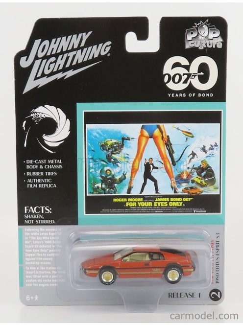 Johnny Lightning - Lotus Esprit Turbo 1981 - 007 James Bond - For Your Eyes Only - Solo Per I Tuoi Occhi Orange Met