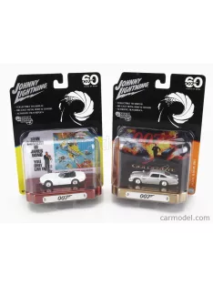   Johnny Lightning - Toyota Set 2X Db5 1965 - 007 James Bond - Goldeneye + 2000Gt Spider 1967 - 007 James Bond - You Only Live Twice - Si Vive Solo Due Volte White