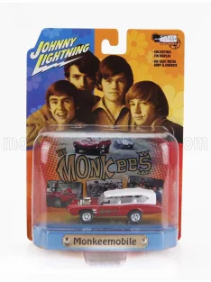   Johnny Lightning - PONTIAC GTO CONVERTIBLE MONKEEMOBILE 1966 - THE MONKEES RED WHITE