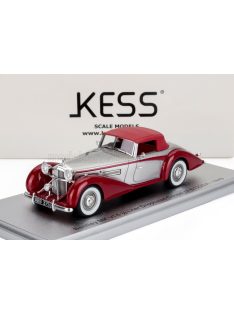   Kess Models - BENTLEY MKVI DROPHEAD ch.B122DA COUPE CABRIOLET CLOSED 1949 SILVER RED