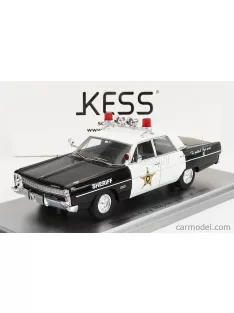   Kess-Model - Plymouth Fury 4-Door Sedan Mayberry Sheriff Police 1968 Black White