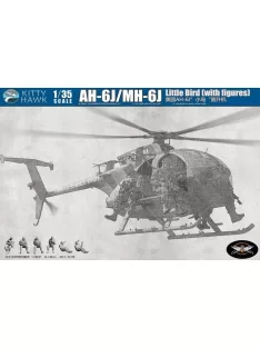 Kitty Hawk - AH-6J Little Bird with 6 resin figures 1:35