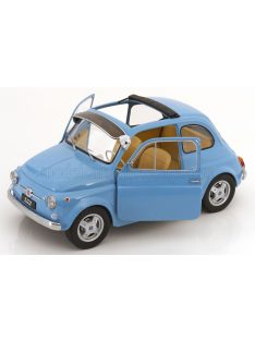   KK-Scale - FIAT 500 F CUSTOM WITH ABARTH RIMS 1968 LIGHT BLUE