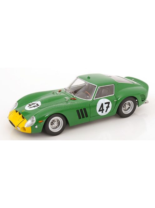 KK-Scale - FERRARI 250 GTO 3.0L V12 COUPE TEAM DAVI PIPER N 47 1000km NURBURGRING 1963 DAVID PIPER - ED CANTRELL GREEN YELLOW