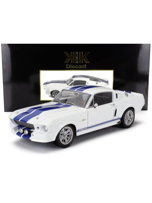 KK-Scale - FORD USA MUSTANG SHELBY GT500 ELEANOR COUPE 1967 WHITE BLUE