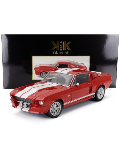 KK-Scale - FORD USA MUSTANG SHELBY GT500 ELEANOR COUPE 1967 RED WHITE