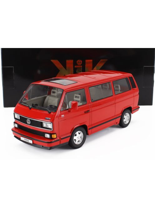 KK-Scale - VOLKSWAGEN T3 MULTIVAN MINIBUS (LAST EDITION) 1992 RED