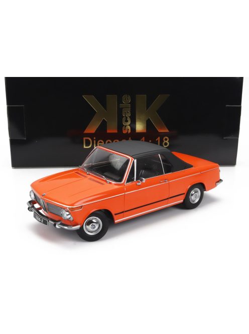 KK-Scale - BMW 1600-2 CABRIOLET 1968 - WITH REMOVABLE SOFT-TOP ORANGE