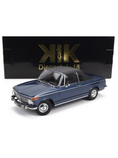   KK-Scale - BMW 2002 CABRIOLET 1968 - WITH REMOVABLE SOFT-TOP BLUE MET