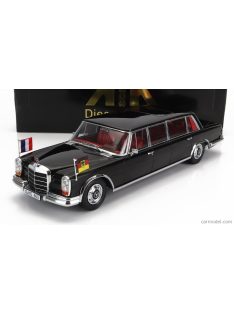  Kk-Scale - Mercedes Benz S-Class 600 Lwb Pullman (W100) Willy Brandt - Georges Pompidou 1964 Black