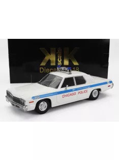 KK-Scale - DODGE MONACO CHICAGO POLICE 1974 WHITE LIGHT BLUE