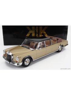   Kk-Scale - Mercedes Benz S-Class 600 Pullman (W100) Landaulet Semiconvertible 1964 Gold Met Black