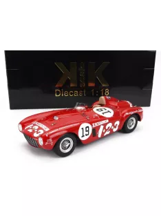   KK-Scale - FERRARI 375 PLUS 5.0L V12 SPIDER ESCUADRON 1.2.3 N 19 WINNER V CARRERA PANAMERICANA 1954 UMBERTO MAGLIOLI RED