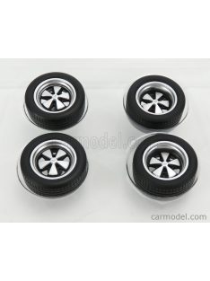   Kk-Scale - Accessories 4X Porsche Fuchs Wheels And Tyres Silver Black