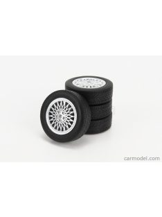   Kk-Scale - Accessories 4X Wheels And Rims Set For Porsche 924 Turbo 1986 Silver