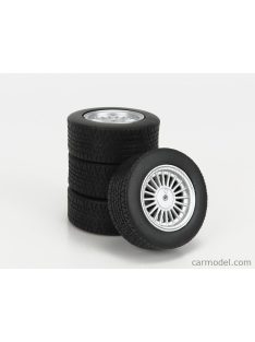   Kk-Scale - Accessories 4X Wheels And Rims Set 17' For Bmw 3-Series Alpina (E30) 1988 Black Silver