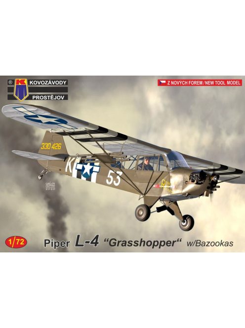 Kovozavody Prostejov - 1/72 Piper L-4 „Grasshopper“ w/Bazookas