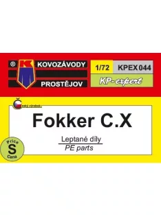 Kovozavody Prostejov - 1/72 Fokker C.X PE parts