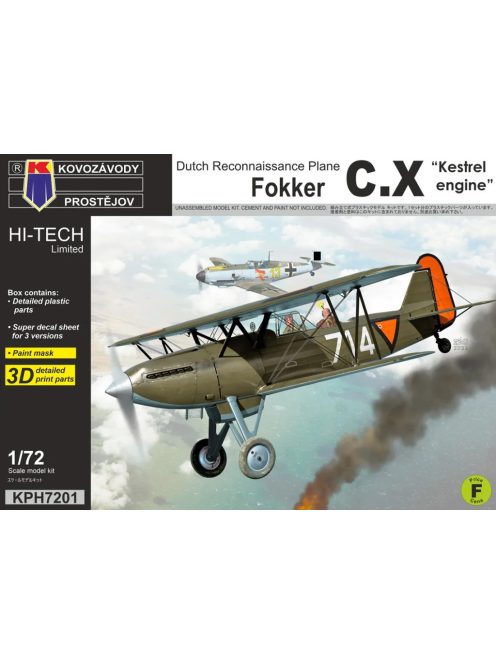 Kovozavody Prostejov - 1/72 Fokker C.X "Kestrel engine"