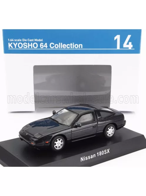 Kyosho - NISSAN 180SX COUPE 1990 DARK GREY MET