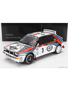   Kyosho - Lancia Delta Hf Integrale Evoluzione Martini Racing N 3 Winner Rally Tour De Corse 1992 D.Auriol - B.Occelli White Blue Red
