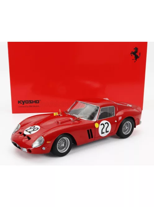 Kyosho - FERRARI 250 GTO 3.0L V12 TEAM EQUIPE NATIONALE BELGE N 22 3rd 24h LE MANS 1962 L.DERNIER - ''BEURLYS'' J.BLATON RED