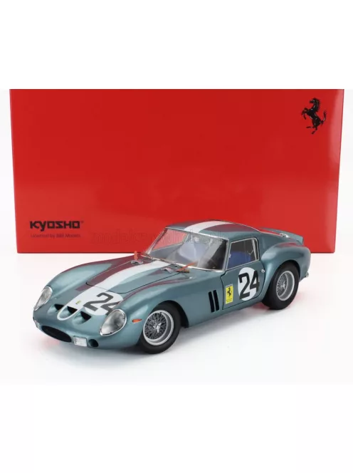 Kyosho - FERRARI 250 GTO COUPE N 24 12h SEBRING 1962 PHILIP HILL - OLIVIER GENDEBIEN BLUE