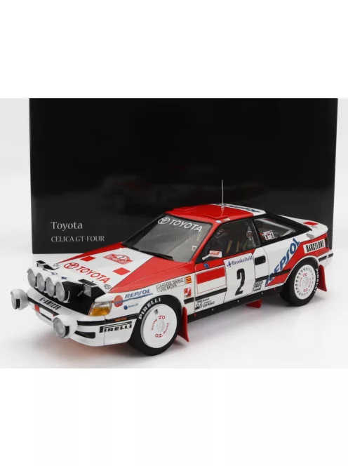 Kyosho - TOYOTA CELICA GT-FOUR ST165 (night version) N 2 WINNER RALLY MONTECARLO 1991 C.SAINZ - L.MOYA WHITE RED