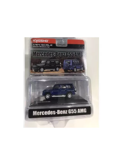 Kyosho - 1:64 Mercedes Benz AMG G55 In Nice Acrylic Display Box, Blue - KYOSHO