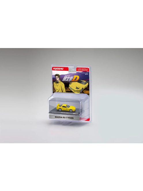 Kyosho - Mazda RX-7 (FD3S) Yellow 1995Initial D (Blister Packaging) (RHD)Limited Edition