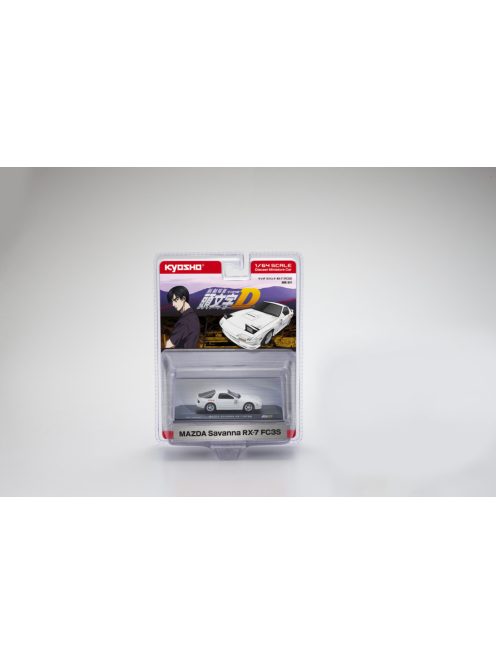 Kyosho - Mazda RX-7 Savana (FC3S) White 1995Initial D (Blister Packaging) (RHD)Limited Edition
