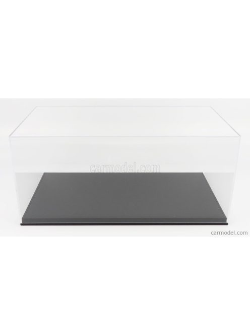 Luxcase - Vetrina Display Box Base In Ecopelle Nera- Synthetic Leather Base Black - Lungh.Lenght 45.8 Cm X Largh.Width 25.1 Cm X Alt.Height 20.6 Cm (Altezza Interna Cm 18.5) Black