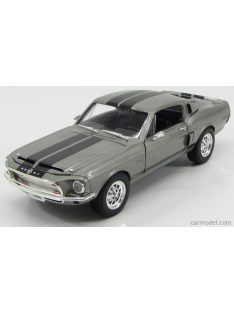   Lucky-Diecast - Ford Usa Mustang Shelby Gt500 Kr Coupe 1968 Grey Met