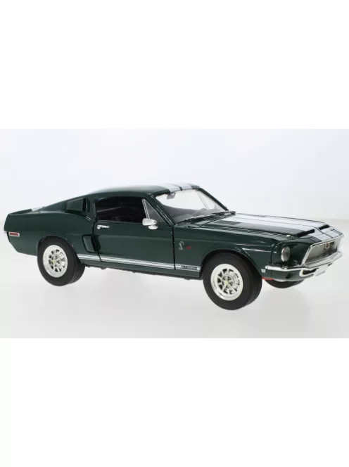 Lucky Diecast - Ford Mustang Shelby GT-500 KR dunkelgrün/weiss 1968 1:18