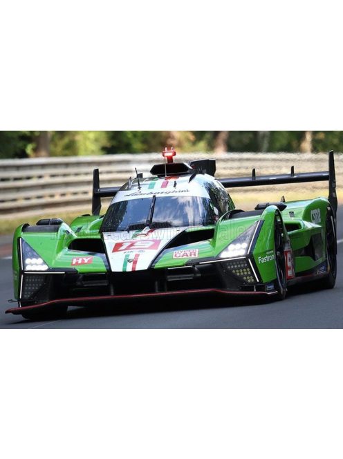 LookSmart - LAMBORGHINI SC63 3.8L V8 TURBO TEAM LAMBORGHINI IRON LYNX N 19 24h LE MANS 2024 ROMAIN GROSJEAN - MATTEO CAIROLI - ANDREA CALDARELLI GREEN WHITE BLACK