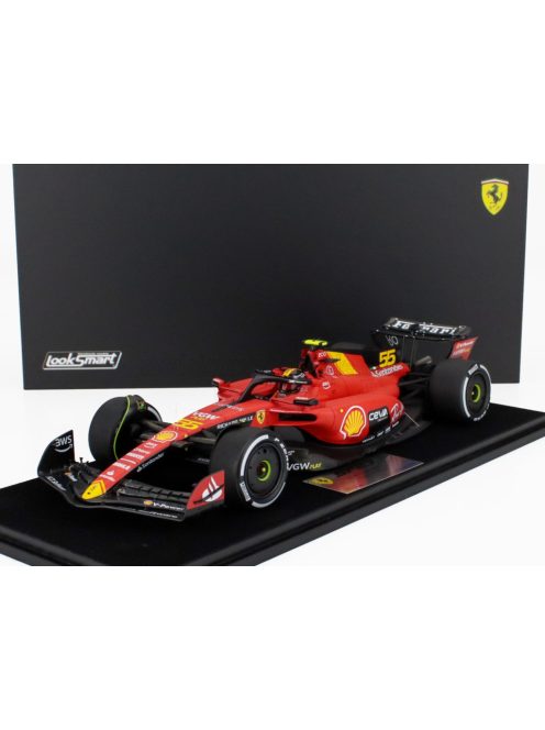 LookSmart - FERRARI F1  SF-23 TEAM SCUDERIA FERRARI N 55 MONZA ITALY GP 2023 CARLOS SAINZ RED BLACK