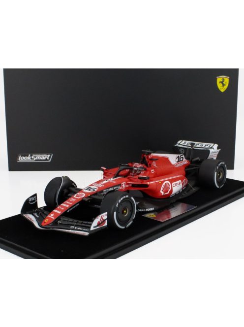 LookSmart - FERRARI F1  SF-23 TEAM SCUDERIA FERRARI N 16 2nd LAS VEGAS USA GP 2023 CHARLES LECLERC RED WHITE BLACK